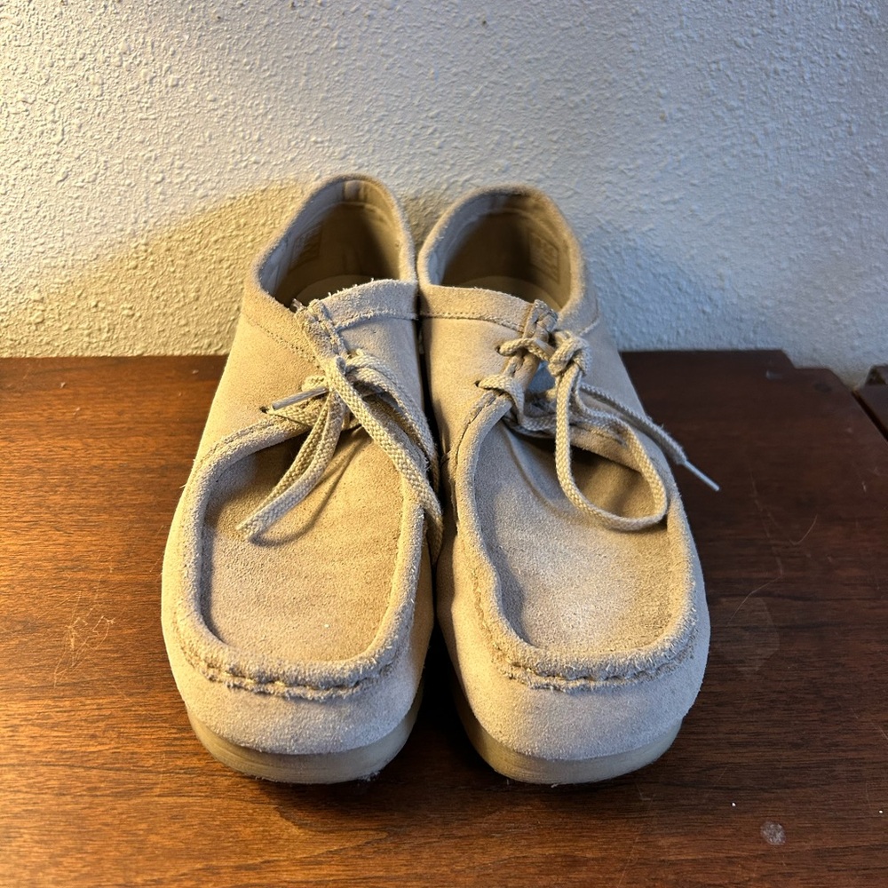 Clarks Tan Suede Shoes